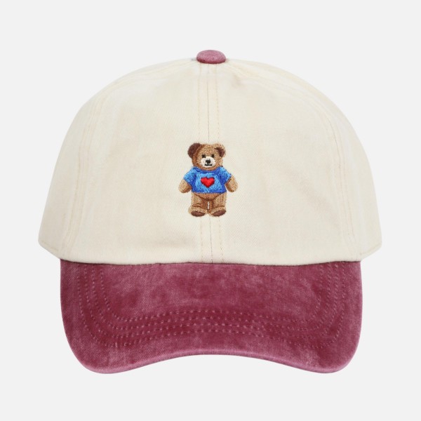 Teddy Bear In Heart Shirt Embroidered Two Tone Baseball Cap

- One Size Fits Most
- Slide Buckle Adjustment
- 100% Cotton