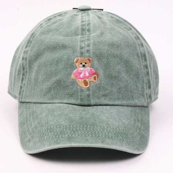 Teddy Bear In Bow Sweater Embroidered Baseball Cap

- One Size Fits Most
- Slide Buckle Adjustment
- 100% Cotton