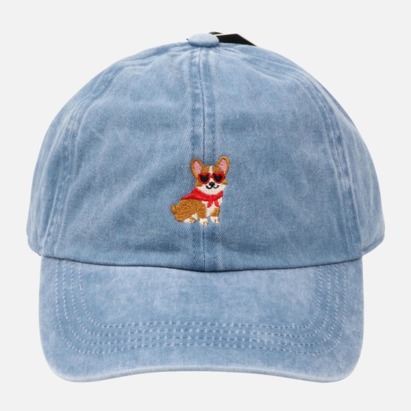 Corgi Embroidered Baseball Cap

- One Size Fits Most
- Slide Buckle Adjustment
- 100% Cotton