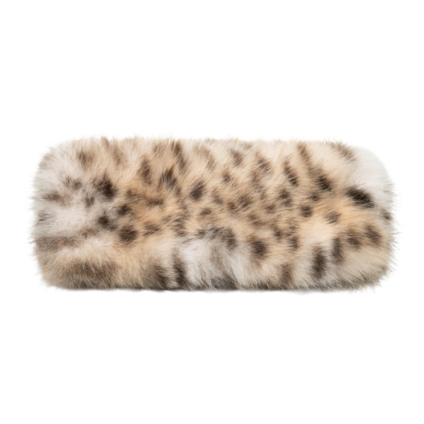 Leopard print faux fur headwrap with a plush, dense pile that wraps over the ears for instant warmth. The stretchy fit sits comfortably over loose hair, ponytails, and messy buns, and it layers easily under a hood. A chic alternative to a beanie that keeps hairstyles intact on cold mornings, game days, and holiday outings. Animal print accessories stay in demand every winter, making this an easy add on at the register.