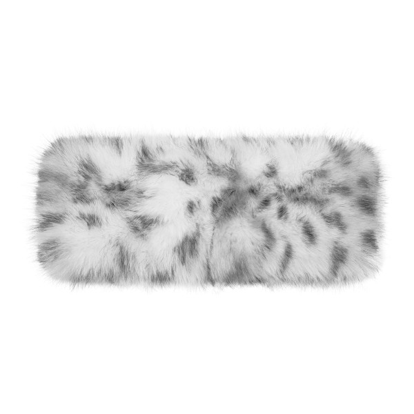 Leopard print faux fur headwrap with a plush, dense pile that wraps over the ears for instant warmth. The stretchy fit sits comfortably over loose hair, ponytails, and messy buns, and it layers easily under a hood. A chic alternative to a beanie that keeps hairstyles intact on cold mornings, game days, and holiday outings. Animal print accessories stay in demand every winter, making this an easy add on at the register.