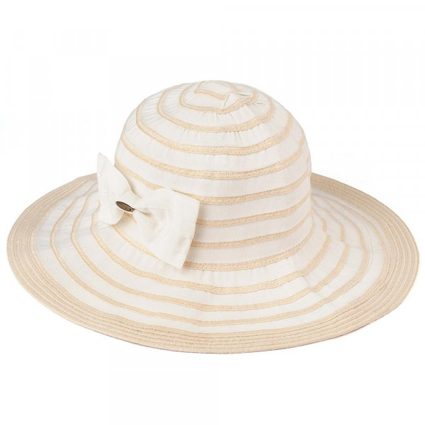 Wholesale dA CC foldable bucket hat striped pattern polyester One