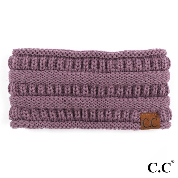 Wholesale c C HB Solid ribbed ponytail headband Acrylic One fits most