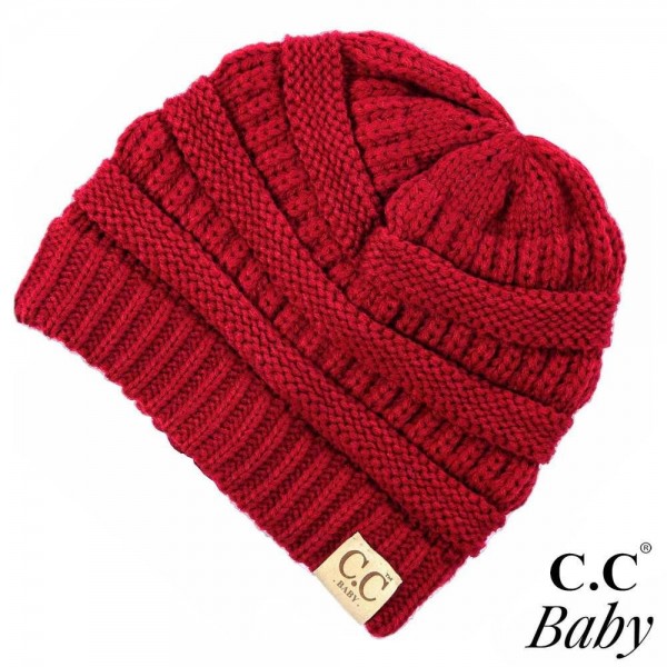 C.C Baby-847
Baby Solid Knit Beanie

- 100% Acrylic
- One size fits most Babies