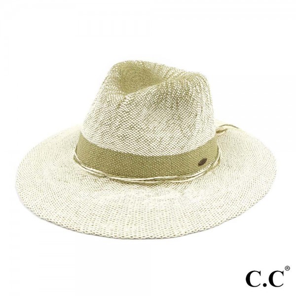 C.C ST-903 Two Tone Gradient Panama Hat - One size fits most  display picture 3
