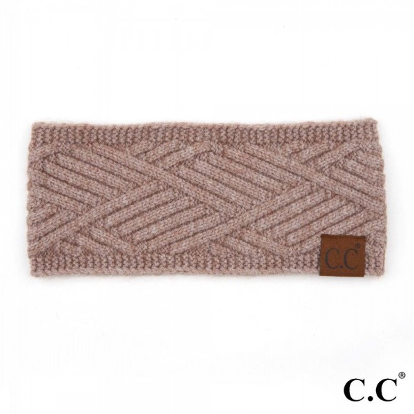 Wholesale c C HW Diagonal Stripe Criss Cross Knit Pattern Head Wrap One fits mos