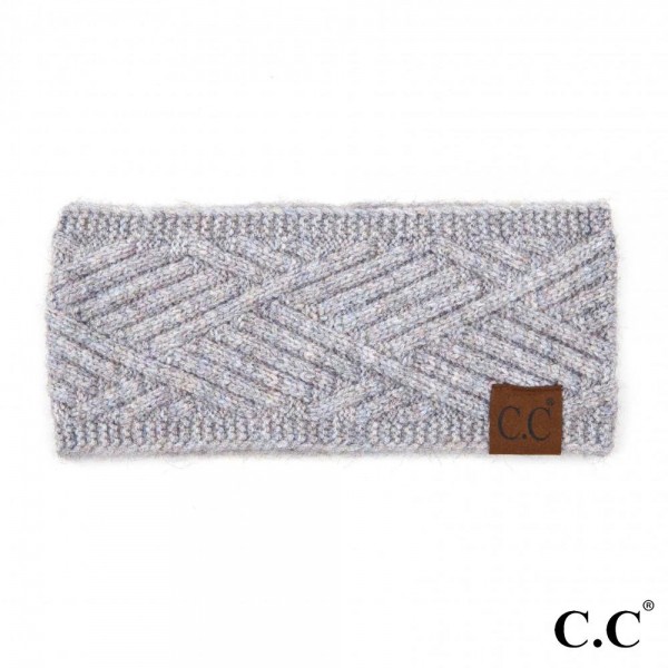 C.C HW-2060
Diagonal Stripe Criss-Cross Knit Pattern Head Wrap.

- One size fits most
- 47% Rayon / 31% PBT / 22% Nylon 