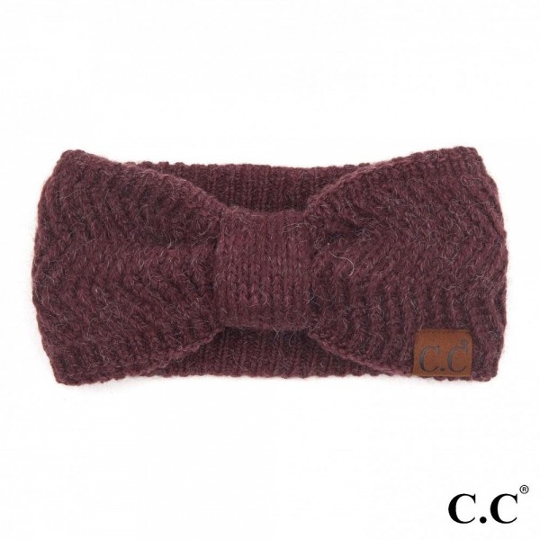 Wholesale c C HW Chevron Knit Pattern Head Wrap One fits most Acrylic Nylon Poly