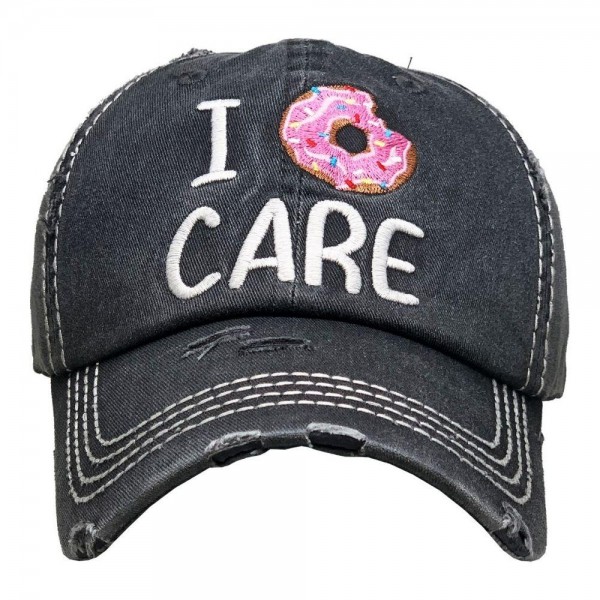 Wholesale i Donut Care Vintage Distressed Baseball Cap One fits most Adjustable