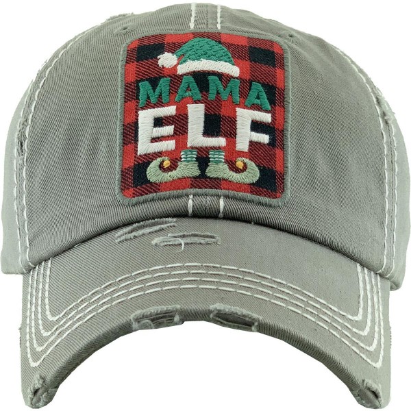 Wholesale mama Elf Vintage Distressed Baseball Cap One fits most Adjustable Velc