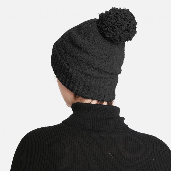 Solid Print Comfy Luxe Beanie. 

- One Size Fits Most 
- 100% Polyester  
