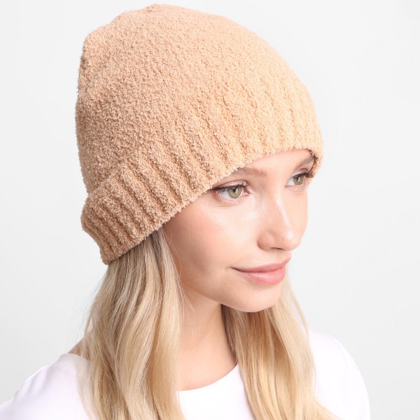Solid Comfy Luxe Beanie. 

- 100% Polyester 
- One Size Fits Most 