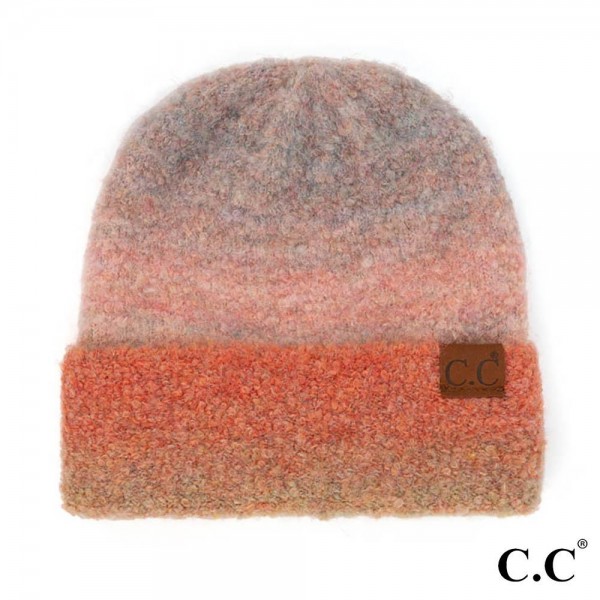 Wholesale c C HAT Recycled Yarn Beanie Fold Recycled Polyester Polyester Acrylic