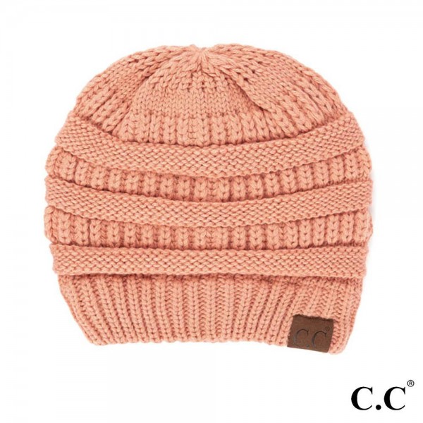 C.C Hat-20A 
Solid Ribbed Beanie "The Original" Beanie.

- One Size
- 100% Acrylic
- Matches C.C YJ-847, HW-21, MB-20A, and G-20