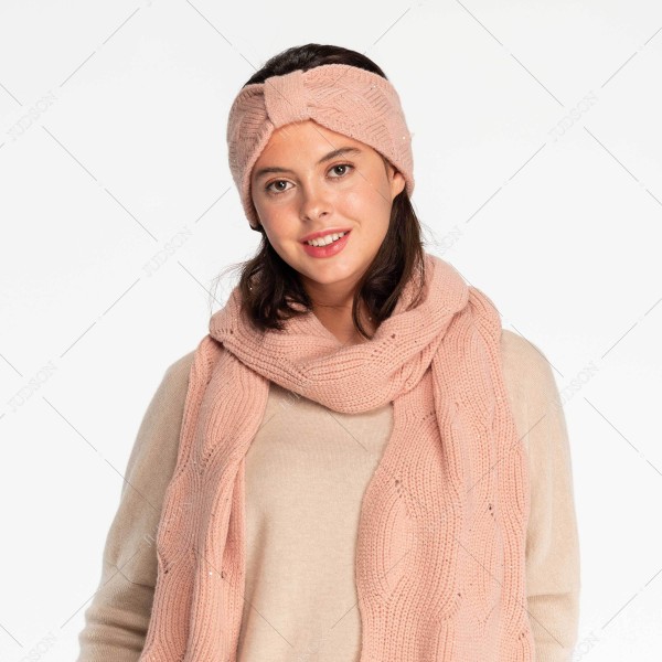 C.C HW-2073 Knit Headwrap with Sequin Detail -42% Polyester / 35% Acrylic / 23% Nylon - One Size Fits Most view 5