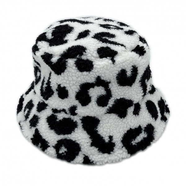 Animal Print Sherpa Bucket Hat

- One Size Fits Most
- Adjustable Drawstring
- 100% Polyester