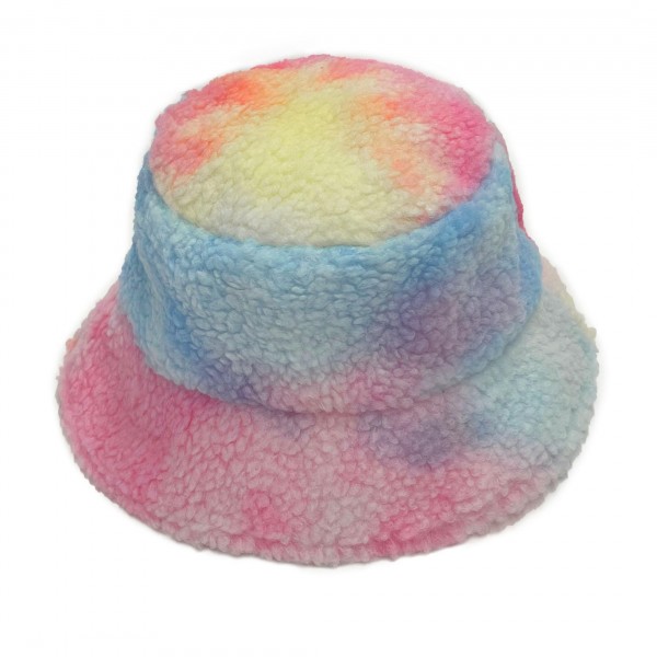 Wholesale do Everything Love Multicolor Fur Bucket Hat One Fits Most Polyester