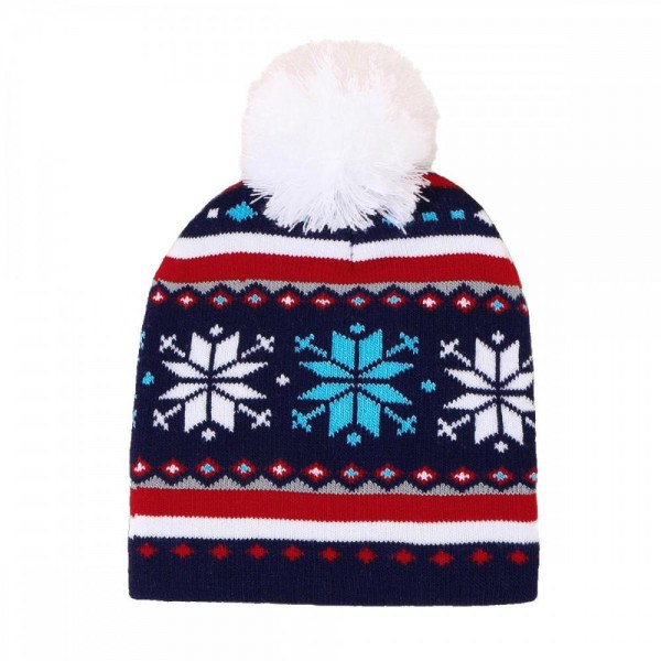 Knit Christmas Beanie With Pom

- One Size Fits Most
- 100% Acrylic