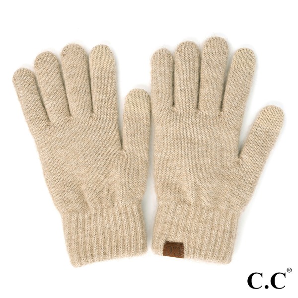 Wholesale c C G Heather Knit Plain Smart Touch Gloves One Fits Most Touchscreen