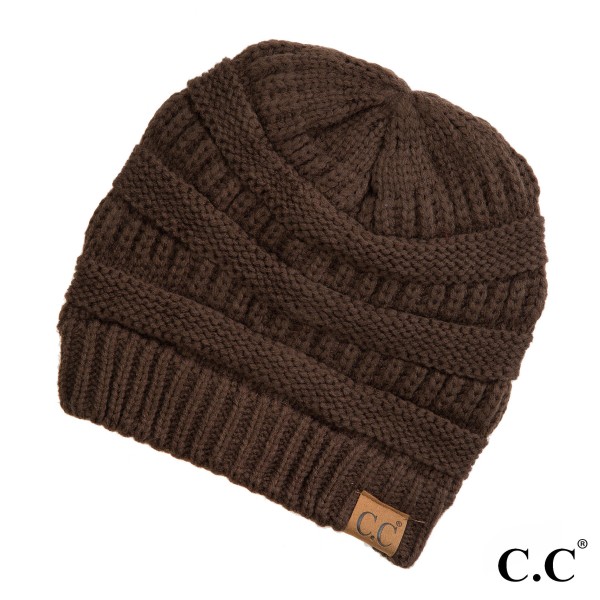 C.C Hat-20A 
Solid Ribbed Beanie "The Original" Beanie.

- One size fits most
- 100% Acrylic
- Matches C.C YJ-847, HW-21, MB-20A, and G-20 