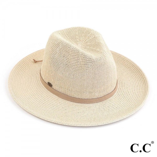 Wholesale sT Panama Straw Sun Hat Suede Lace Trim Band One Fits Most Adjustable