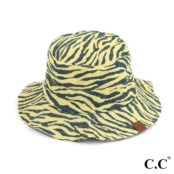 Wholesale c C BK Zebra Print Bucket Hat One Fits Most Adjustable Cotton