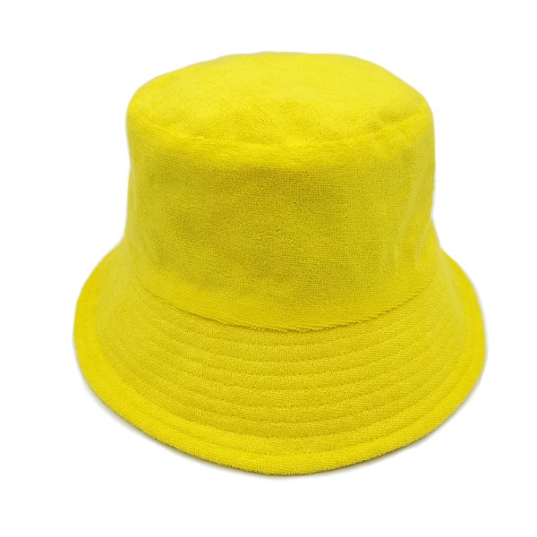 Solid Terry Cloth Bucket Hat - One Size Fits Most - 100 % Terry Cloth view 5