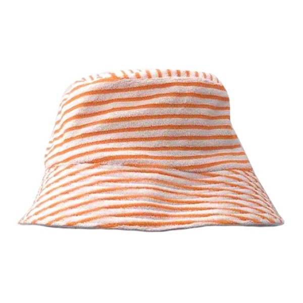 Wholesale striped Terrycloth Bucket Hat One Fits Most Polyester