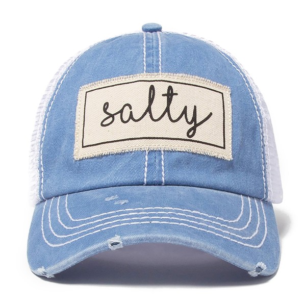 'Salty' Mesh Back Baseball Cap

- One Size Fits Most
- Adjustable Snap Back
- 65% Cotton / 35% Polyester