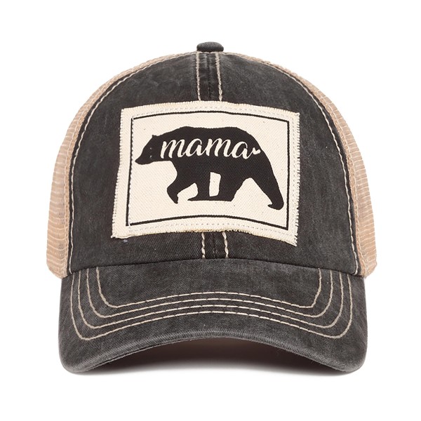 Wholesale mama Bear Mesh Back Baseball Cap One Fits Most Adjustable Cotton Poly