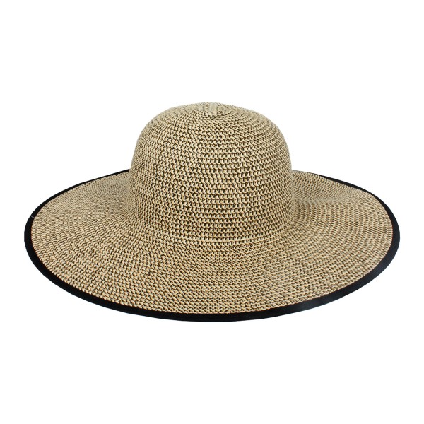 Wholesale knit Straw Brim Hat Bow Back Opening One Fits Most Velcro Bow Hat Brim