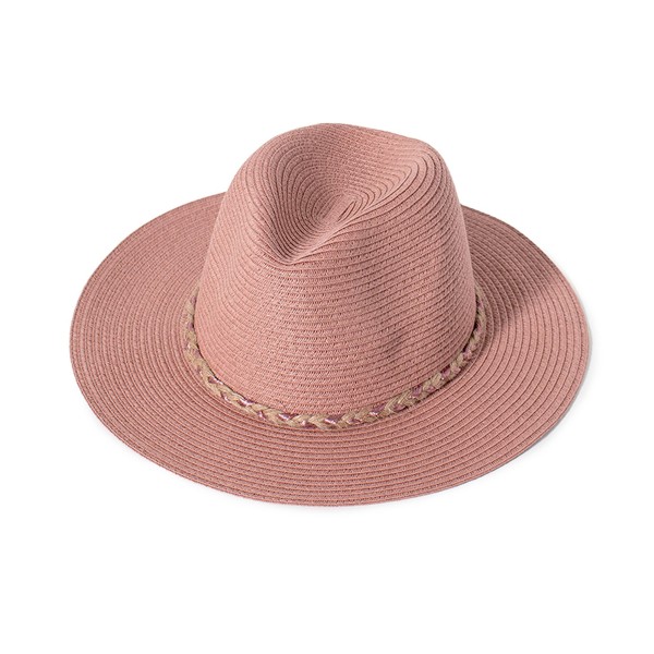 Wholesale straw Panama Hat Braided Band One Fits Most Adjustable Drawstring Hat