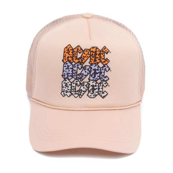 Wholesale licensed Animal Print AC DC Trucker Baseball Cap One Fits Most Adjusta