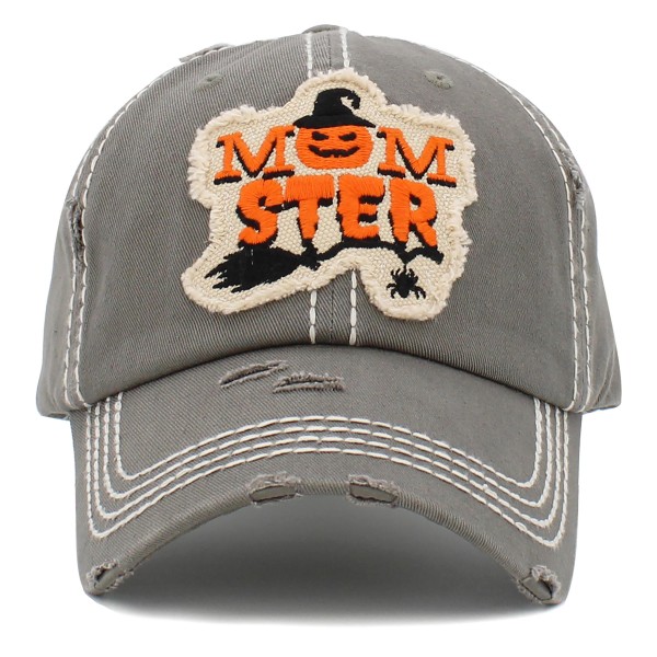 Wholesale vintage Distressed Momster Patch Baseball Cap One fits most Adjustable