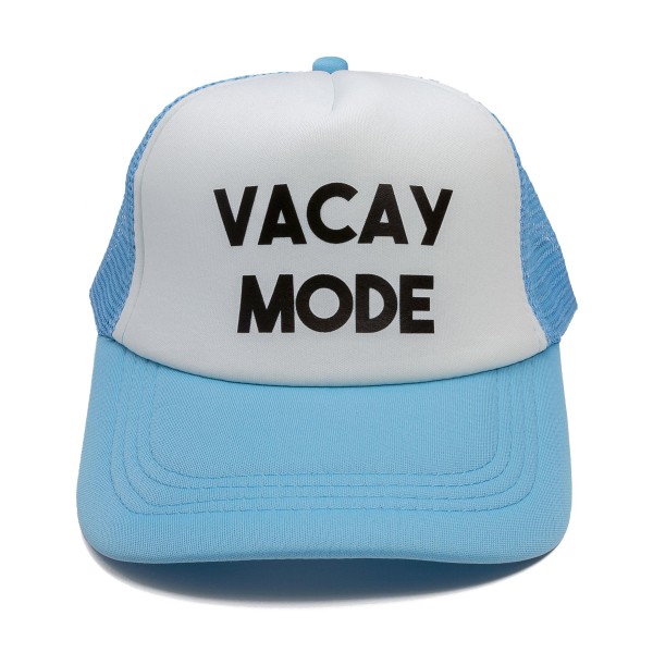 Wholesale vacay Mode Printed Trucker Baseball Cap One Fits Most Adjustable Snap