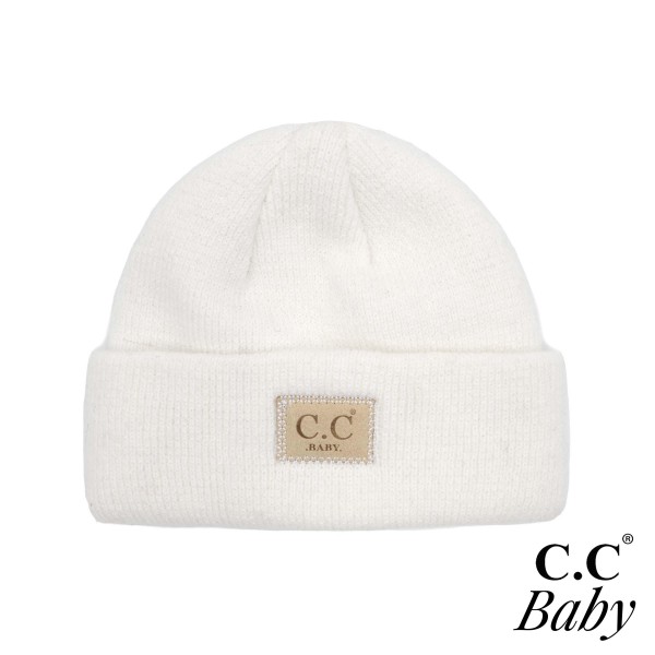 Wholesale c C BABY Suede Patch Baby Beanie Hat One Fits Most Recycled Polyester