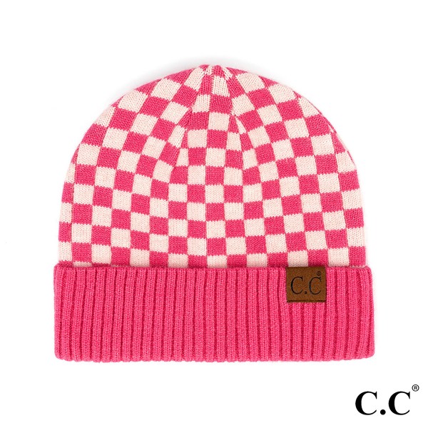 C.C Hat-4003
Checkered Pattern Beanie Hat

- One Size Fits Most
- 42% Acrylic / 29% Polyester / 25% Nylon / 4% Wool