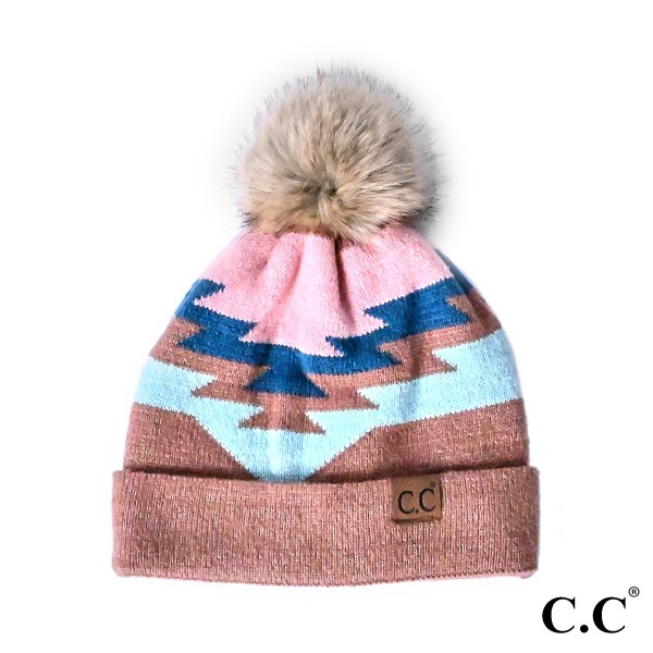 C.C YJ-1000
Aztec Pattern Beanie Hat With Pom

- One Size Fits Most
- 100% Acrylic