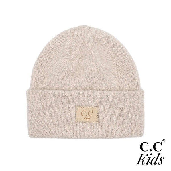 Wholesale c C KIDS Suede Patch Kids Beanie Hat One Fits Most years Recycled Poly