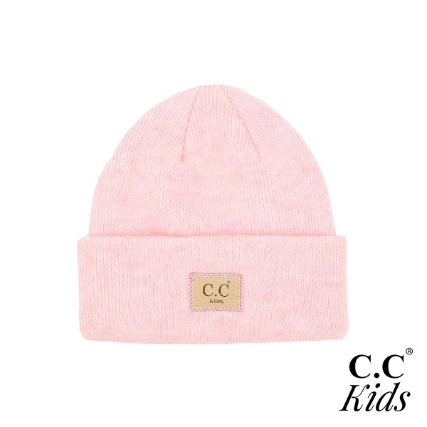 C.C KIDS-9021
Suede Patch Kids Beanie Hat

- One Size Fits Most (1-4 years)
- 97% Recycled Polyester / 3% Spandex