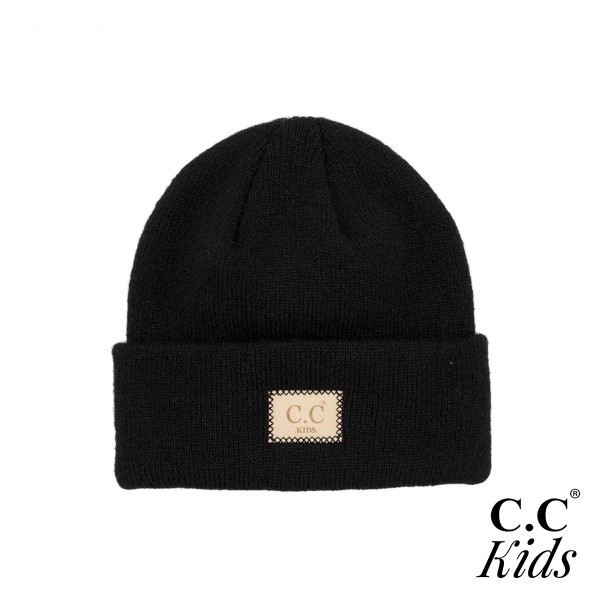 C.C KIDS-9021
Suede Patch Kids Beanie Hat

- One Size Fits Most (1-4 years)
- 97% Recycled Polyester / 3% Spandex