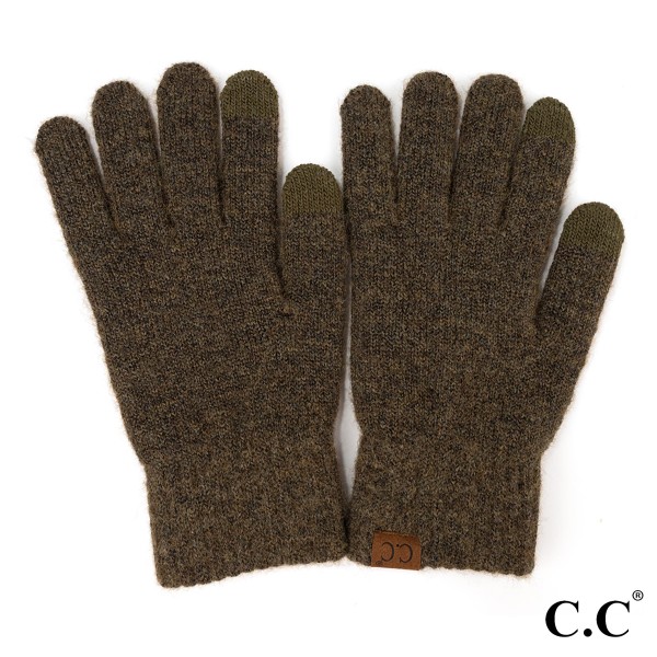 C.C G-9021
Heather Knit Plain Smart Touch Gloves

- One Size Fits Most
- Touchscreen Compatible
- 97% Recycled Polyester / 3% Spandex