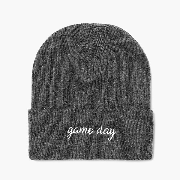 Wholesale game Day Embroidered Knit Beanie One Fits Most Acrylic