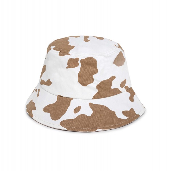 Wholesale cow Print Bucket Hat One Fits Most Cotton