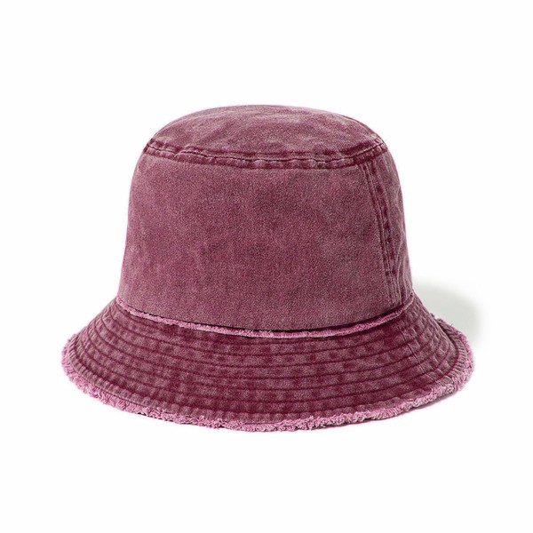 Wholesale bucket Hat Short Fringe Detail Brim One Fits Most Cotton