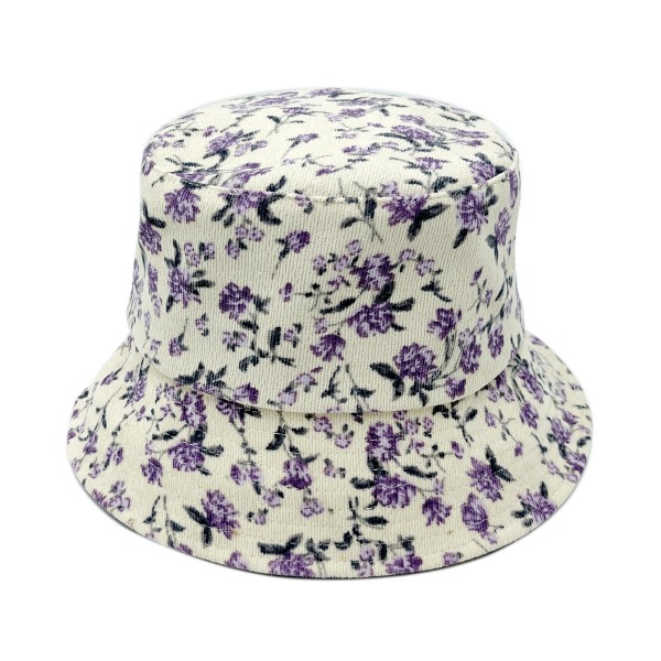 Floral Do Everything In Love Bucket Hat - One Size Fits Most - 100% Polyester - Adjustable Drawstring Hat view 5
