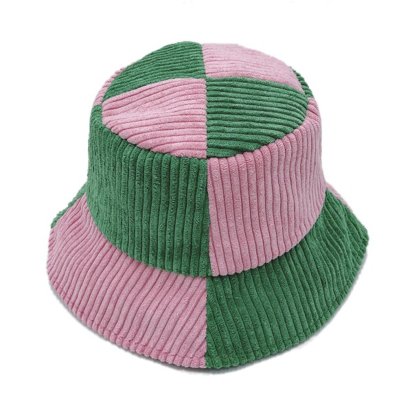Do Everything In Love Two Tone Corduroy Bucket Hat - One Size Fits Most - Lined Hat With Adjustable Drawstring - 100% Polyester view 5