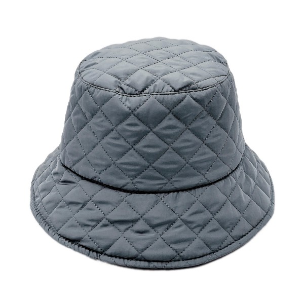 Do Everything In Love Quilted Bucket Hat

- One Size Fits Most 
- Adjustable Drawstring & Lined 
- 100% Polyester 
