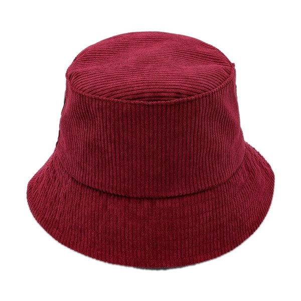 Do Everything In Love Corduroy Bucket Hat - One Size Fits Most - Adjustable Drawstring / Lined Bucket Hat - 100% Polyester view 5