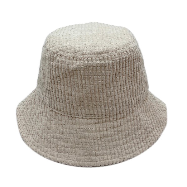 Corduroy Bucket Hat.

- Adjustable Drawstring Inside Hat
- One Size Fits Most
- 100% Polyester